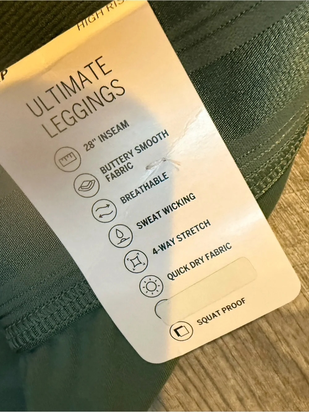 PINK Victoria's Secret Olive Green Active Leggings